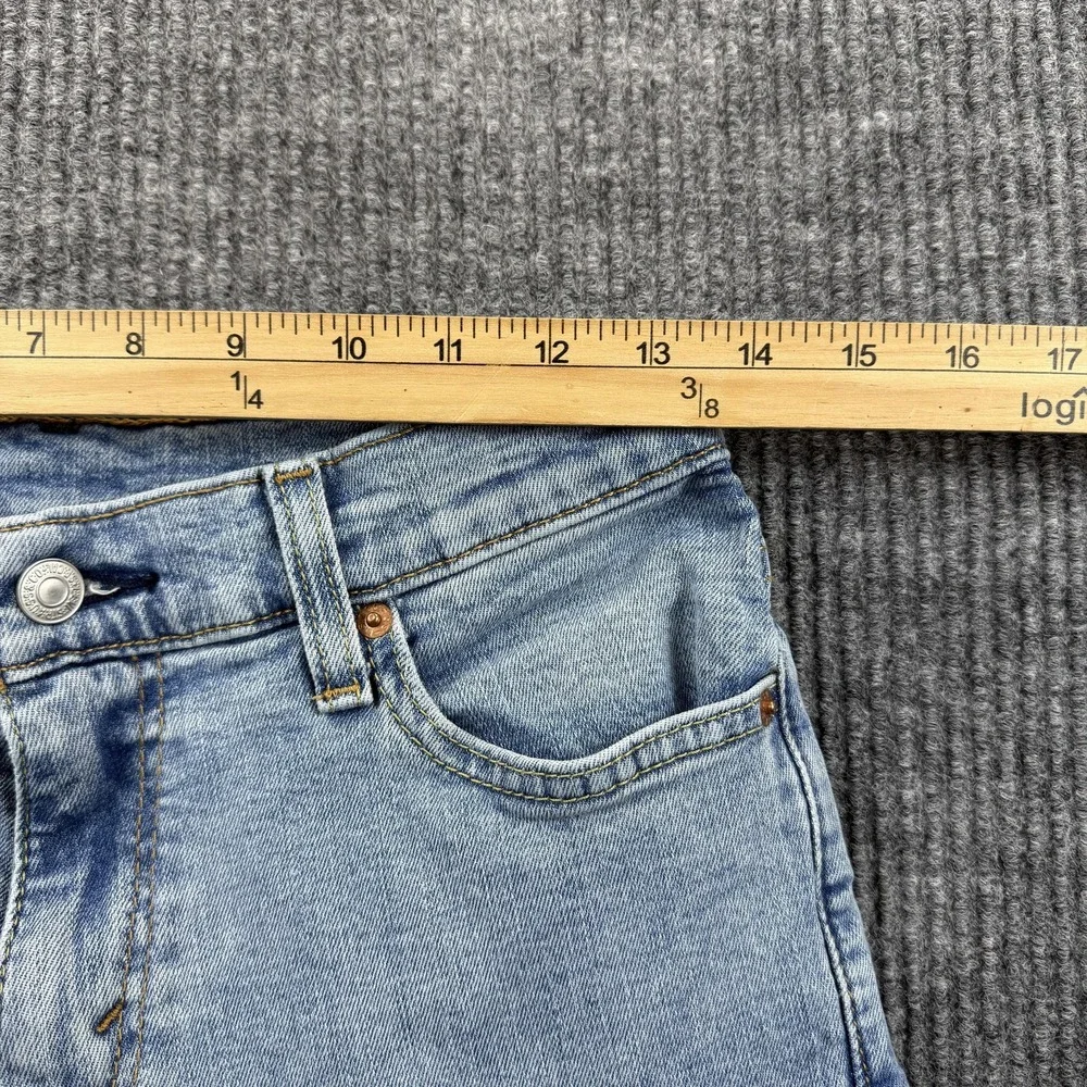 Levis 511Jeans Mens 28x29 Light Wash Blue Straight Leg Denim Water Less Mid Rise